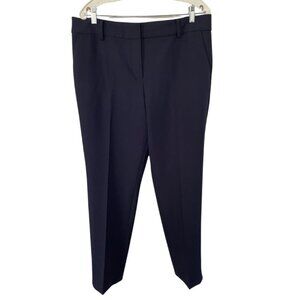 Talbots Hampshire Ankle Pants Sz 16 Navy Blue Straight Leg Classic